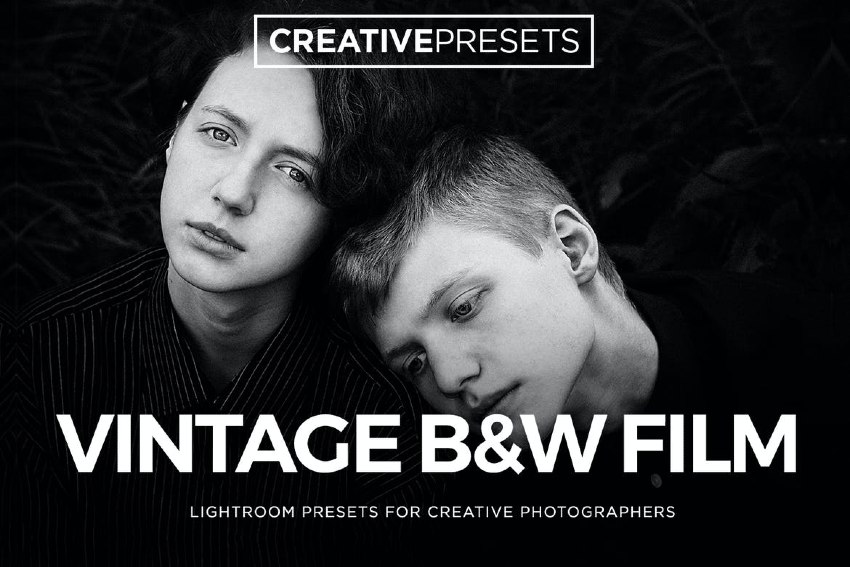 Vintage Black and White Lightroom Film Presets